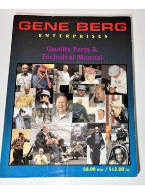 Gene Berg Enterprises Quality Parts & Technical Manual Volkswagen Parts 2000